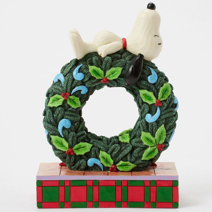 Jim Shore x Peanuts - Snoopy & Woodstock Happy Holiday Dreams Figurine 6017242
