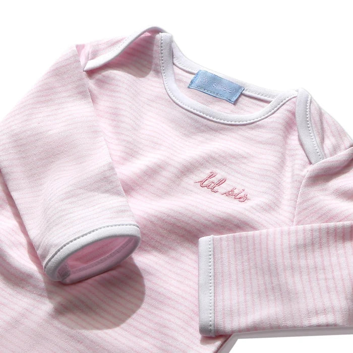 Joy Street Kids Lil Sis Onesie in Light Pink