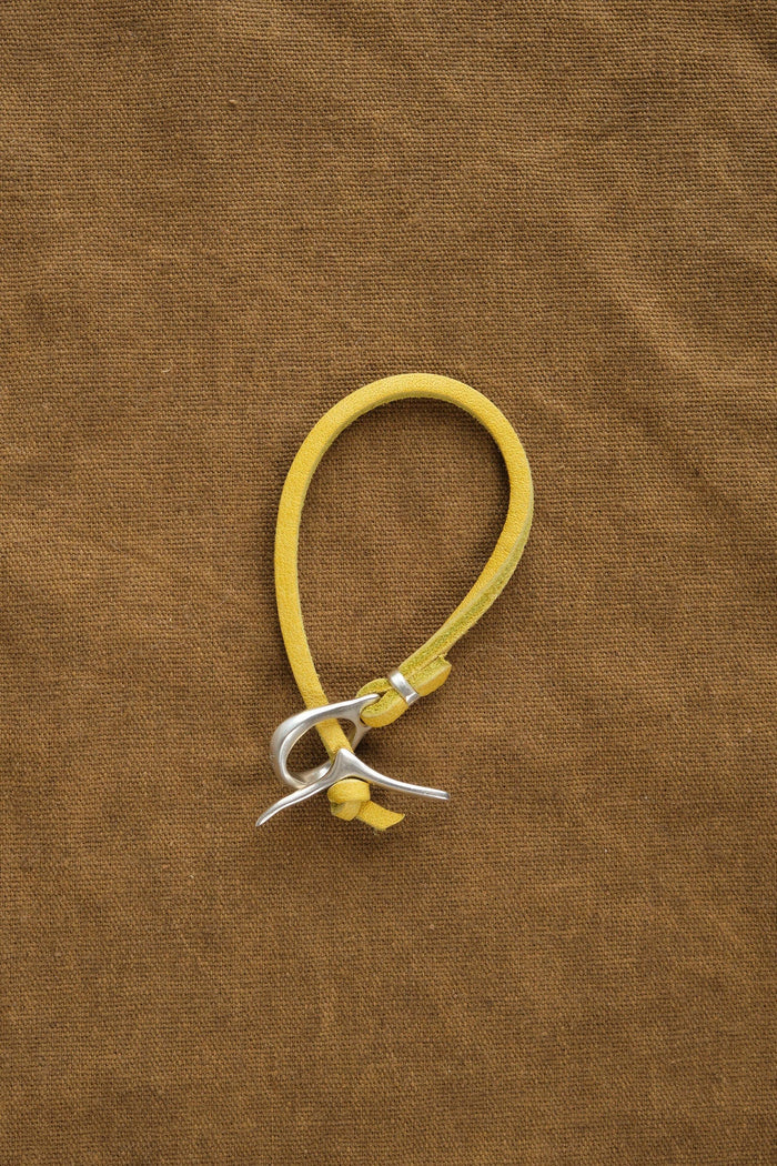 Jill Platner Jewelry Bracelets JP Clasp Rawhide Bracelet in Yellow Yellow / 7"