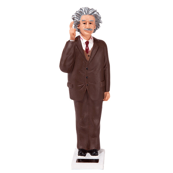 Kikkerland - Albert Einstein Solar Energy Powered Waving Statue