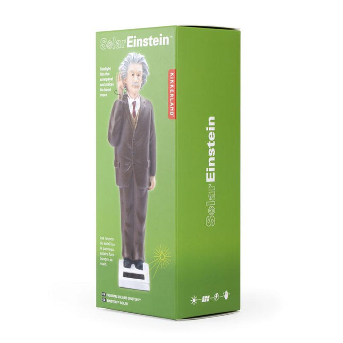 Kikkerland - Albert Einstein Solar Energy Powered Waving Statue