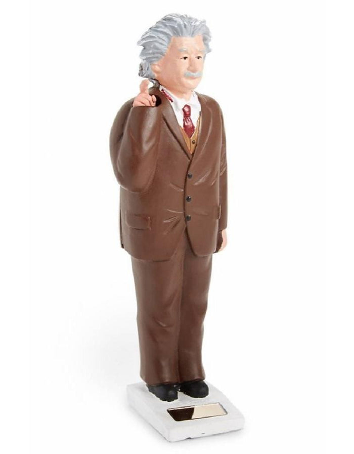 Kikkerland - Albert Einstein Solar Energy Powered Waving Statue