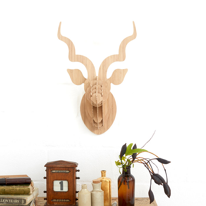 Kudu Trophy Head in Bamboo