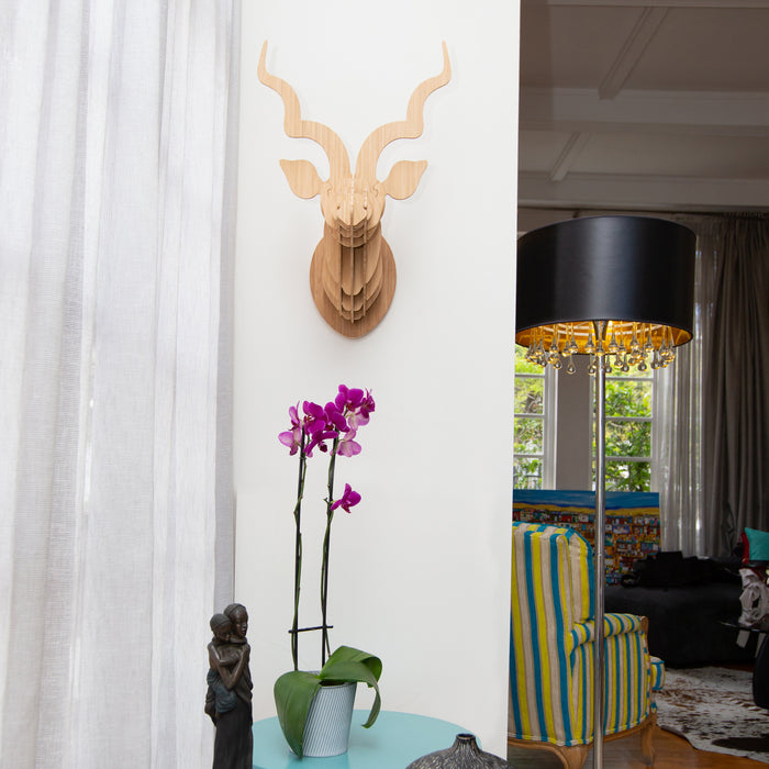 Kudu Trophy Head in Bamboo