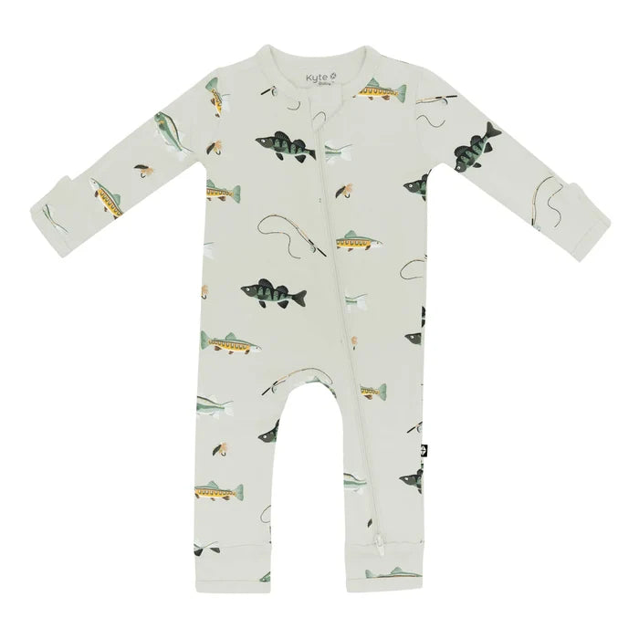 Kyte Baby - Zippered Romper in Fishing
