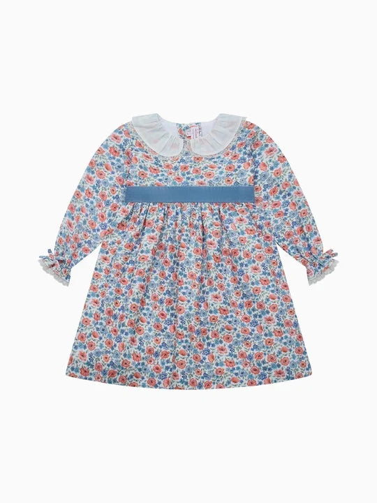 La Coqueta Helena Dress in Pink Floral