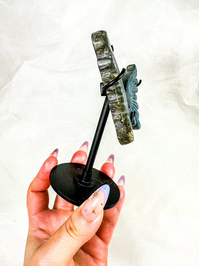 Labradorite Butterfly Wings on Stand (40V)