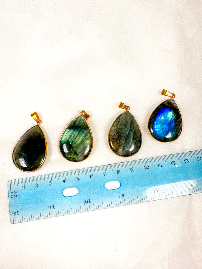 Labradorite Gold Pendent (PICK YOUR OWN)