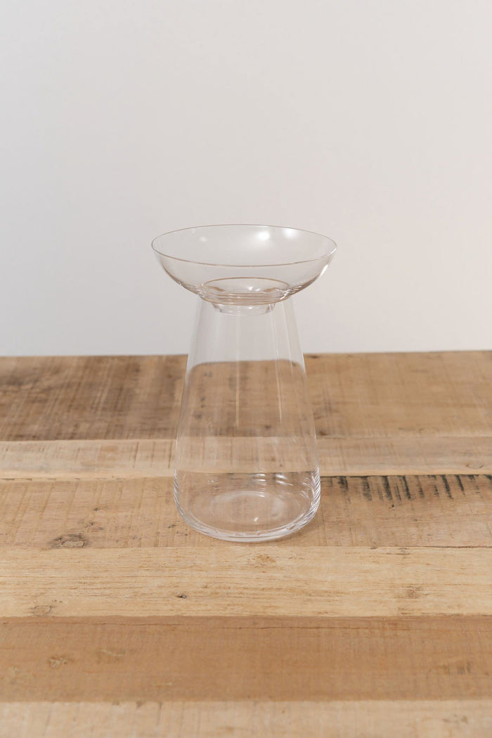 Kinto Home Kitchen Vases Large Aqua Culture Vase Clear / 4.8" D X 7.6" H