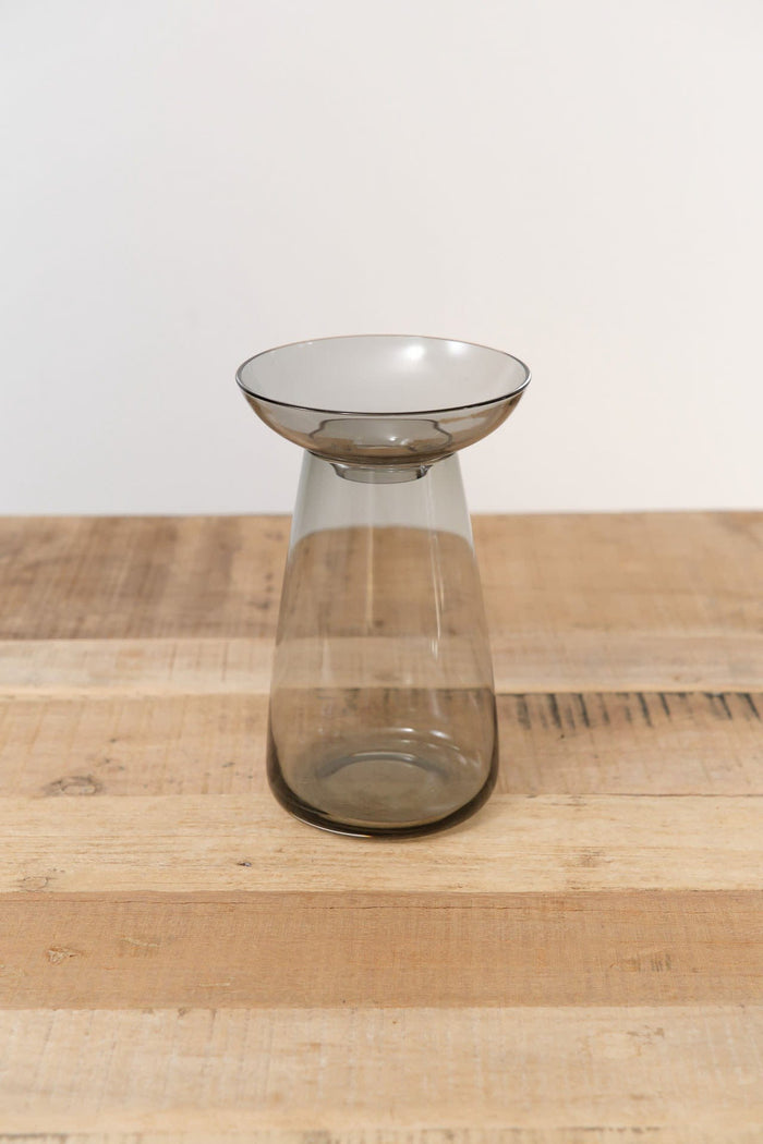 Kinto Home Kitchen Vases Large Aqua Culture Vase Gray / 4.8" D X 7.6" H