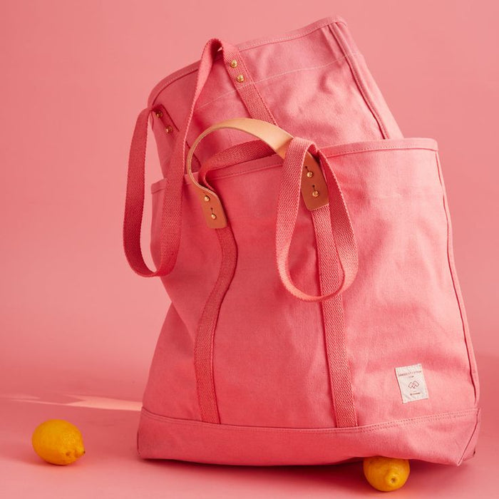 Large East West Tote | Flamingo