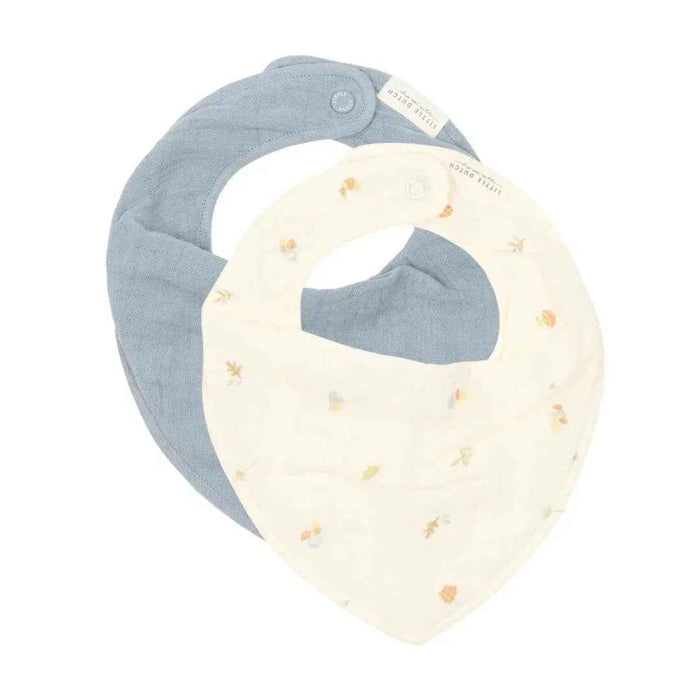 Little Dutch® Bombažni slinček Forest Treasures & Denim Blue 2 kos Little Dutch
