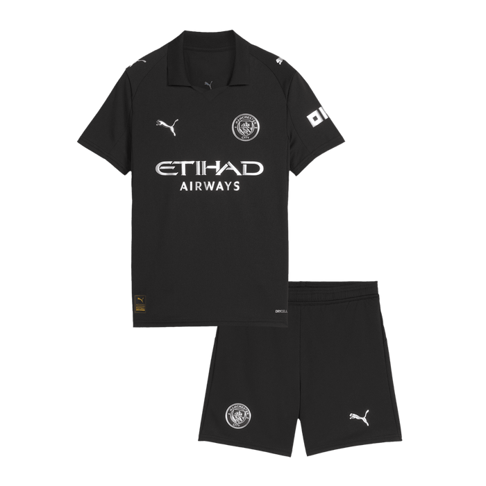 Manchester City Away Kids Soccer Jerseys Kit 2025/26