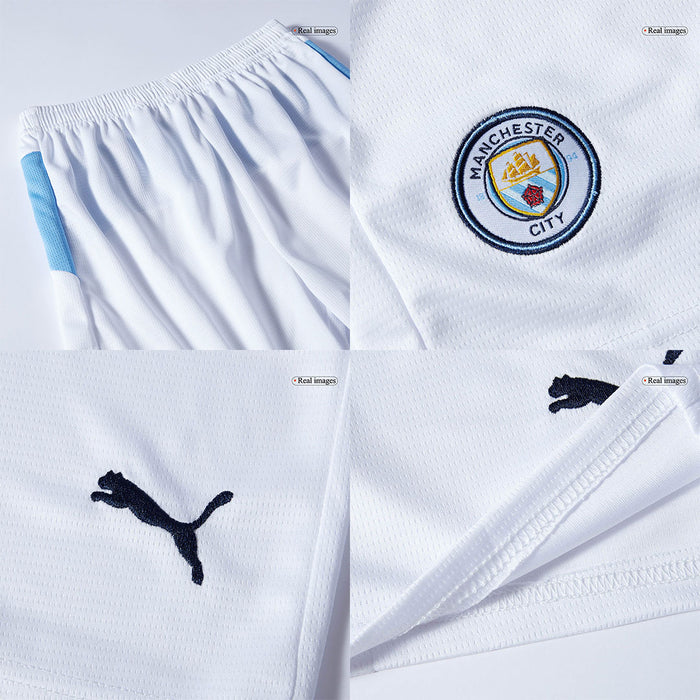 Manchester City Home Kids Soccer Jerseys Full Kit 2025/26