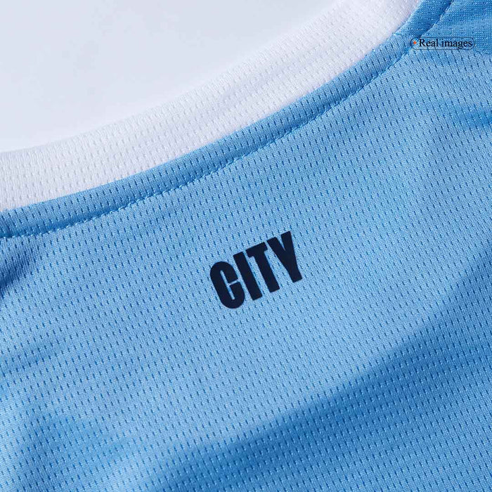 Manchester City Home Kids Soccer Jerseys Full Kit 2025/26