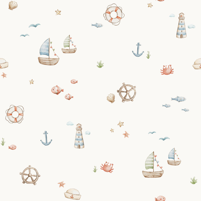 Marine Whimsy and Boats - Family Fabrics B.V.