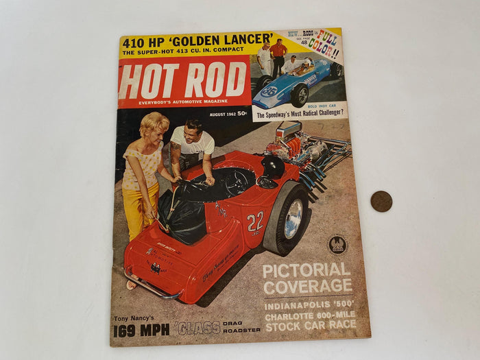 Midcentury Hot Rod Magazine August 1962 at Duckwells