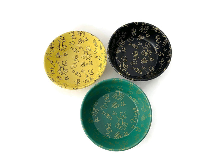 Midcentury Metal Snack Bowls at Duckwells