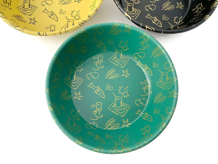 Midcentury Metal Snack Bowls at Duckwells
