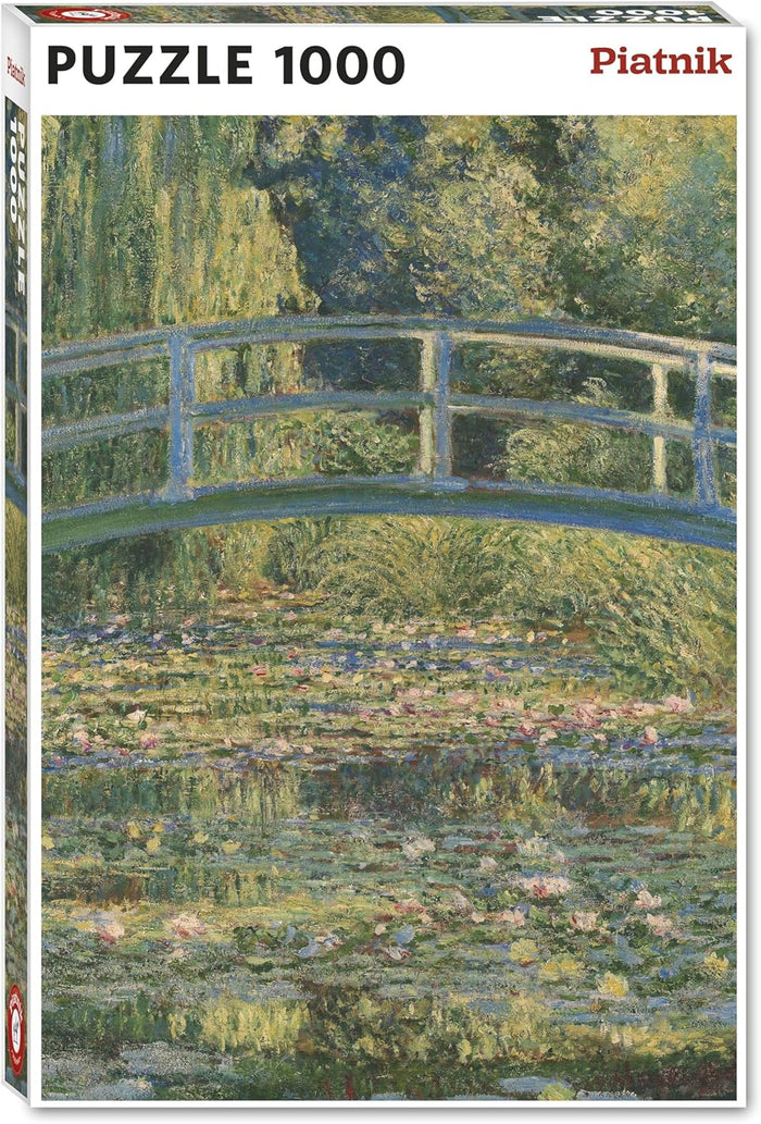 Piatnik puzzle box with a bridge over water lilies design