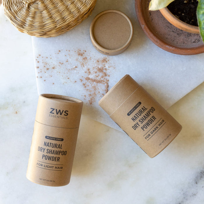 ZWS Essentials Natural Dry Shampoo Powder – Light & Dark Hair