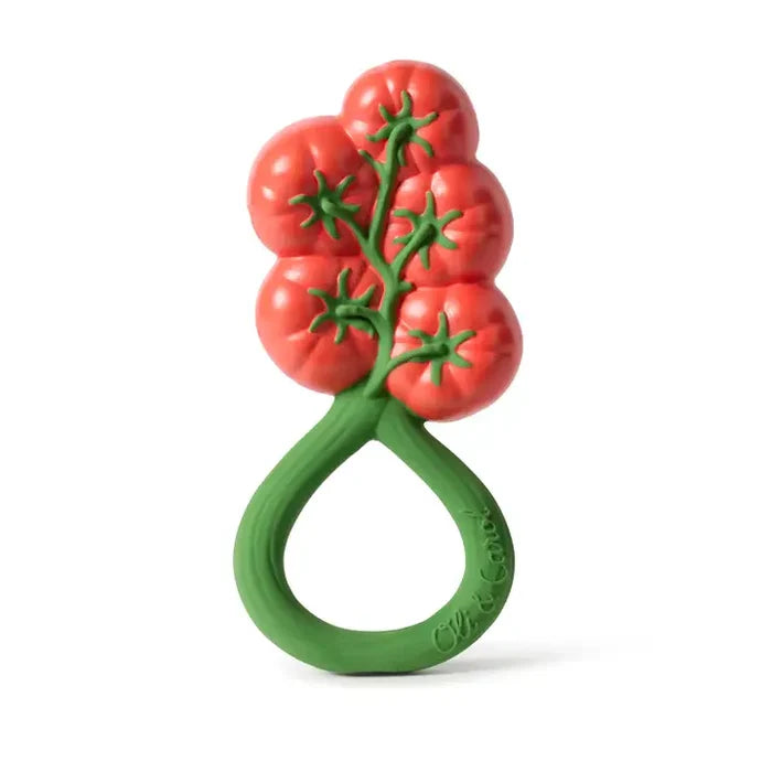 Oli & Carol – Tomato Rattle Teether Toy