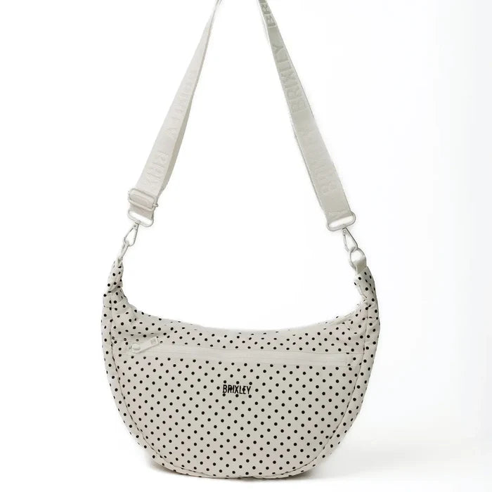 Pearl Dot Crescent Bag | Brixley