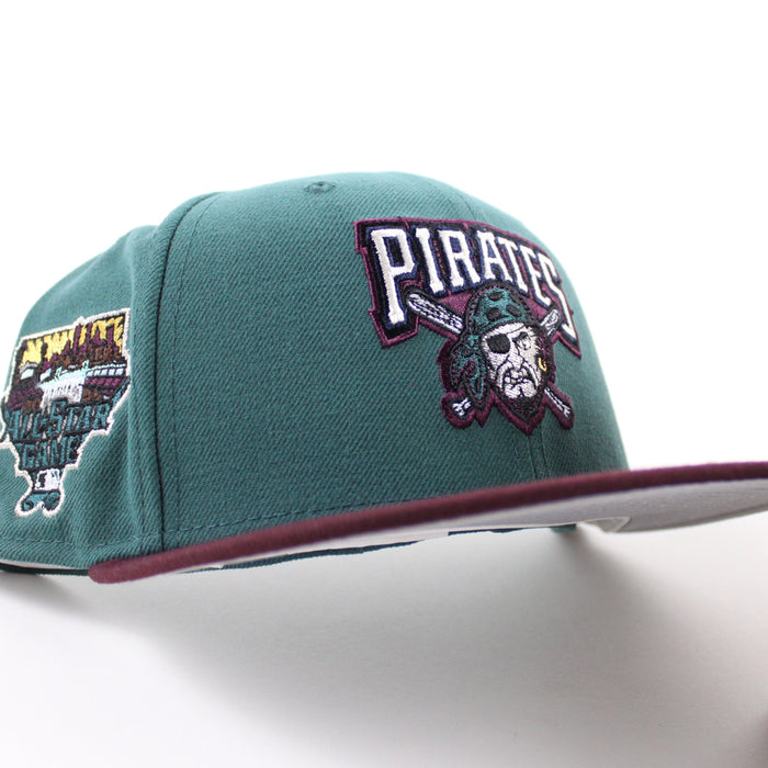 Pittsburgh Pirates 2006 All-Star Game 59Fifty New Era Fitted Hats (Pine Green Maroon Gray Under Brim)