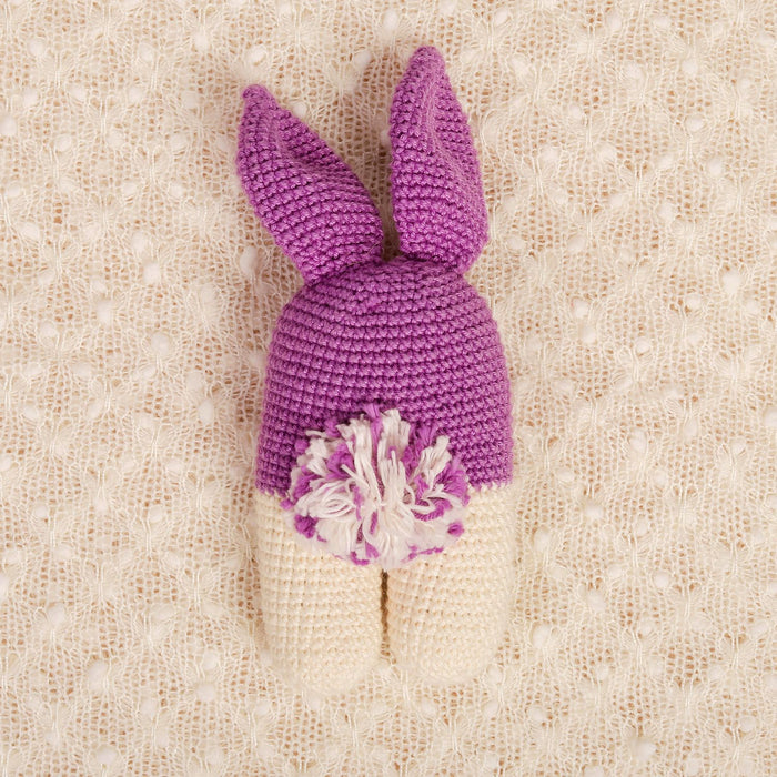 Popped Purple Crochet Rattle - Bubblegum (0-6 Months)