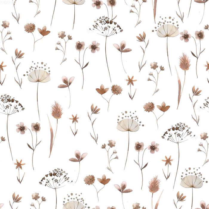 Pressed Flowers Off White - Family Fabrics B.V.