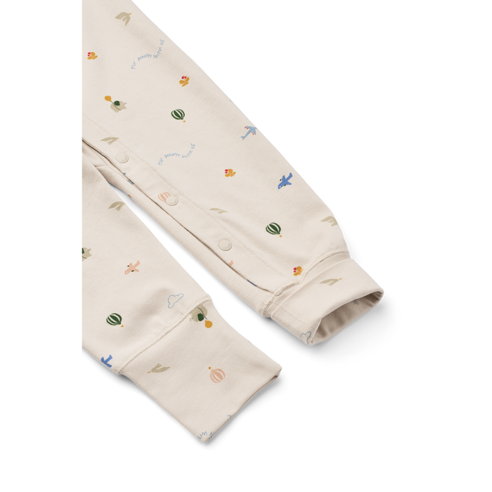 Liewood - Pyjamas Jumpsuit - Birk - Flying/Sandy - Details