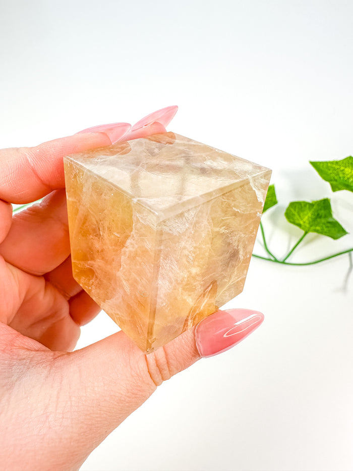 Rainbow Fluorite Standing Cube (32P)