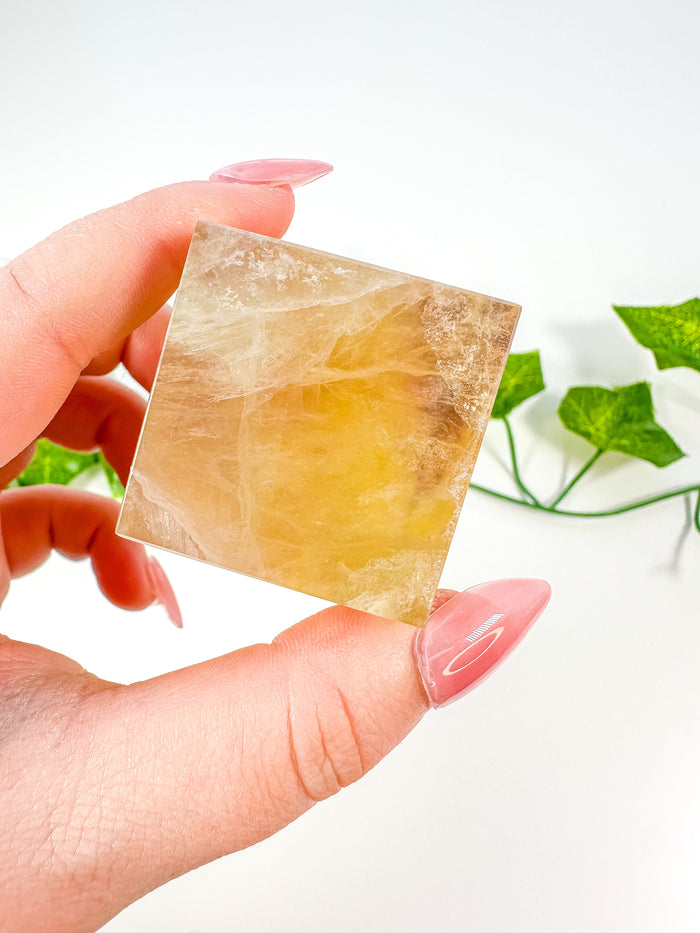 Rainbow Fluorite Standing Cube (32P)