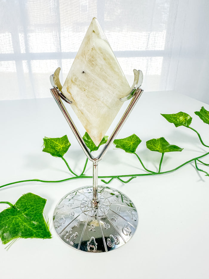 Rainbow Moonstone Diamond on Stand (29C)
