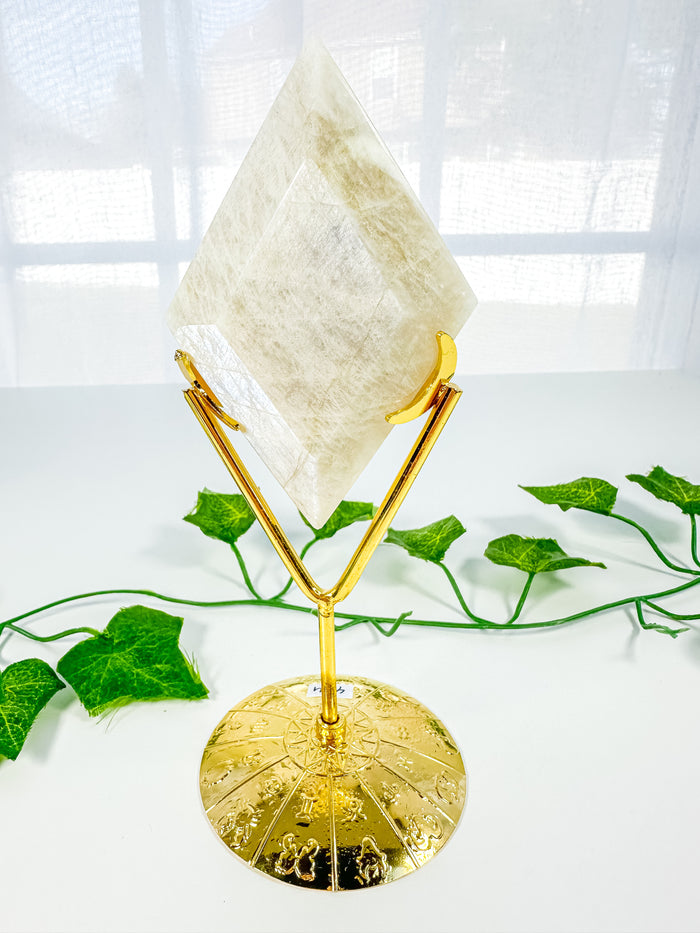 Rainbow Moonstone Diamond on Stand (48M)