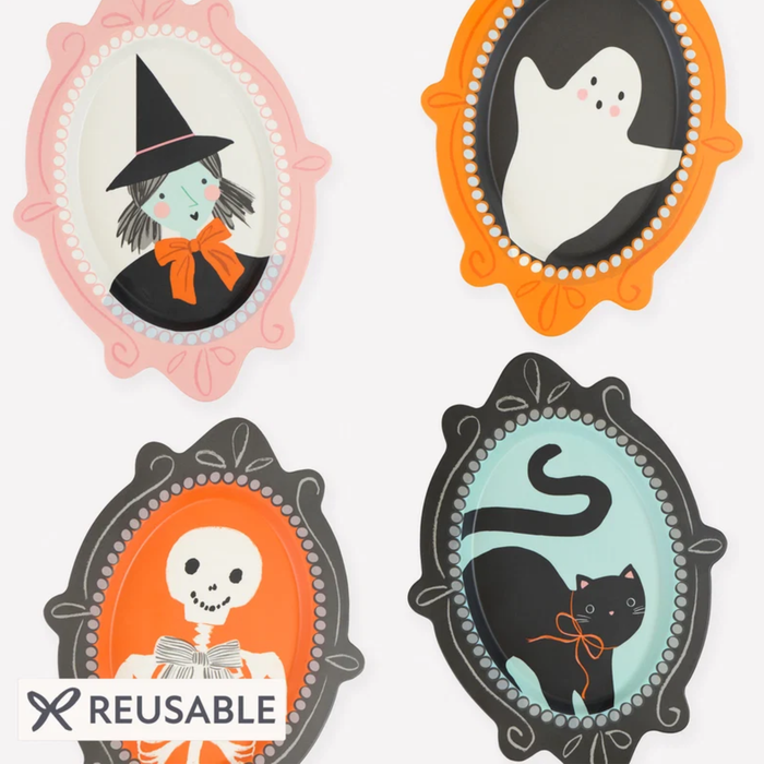 Reusable Plates - Halloween Portrait