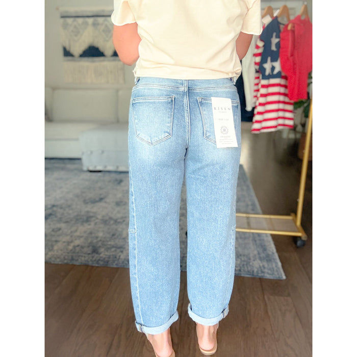 Risen High Rise Barrel Jeans