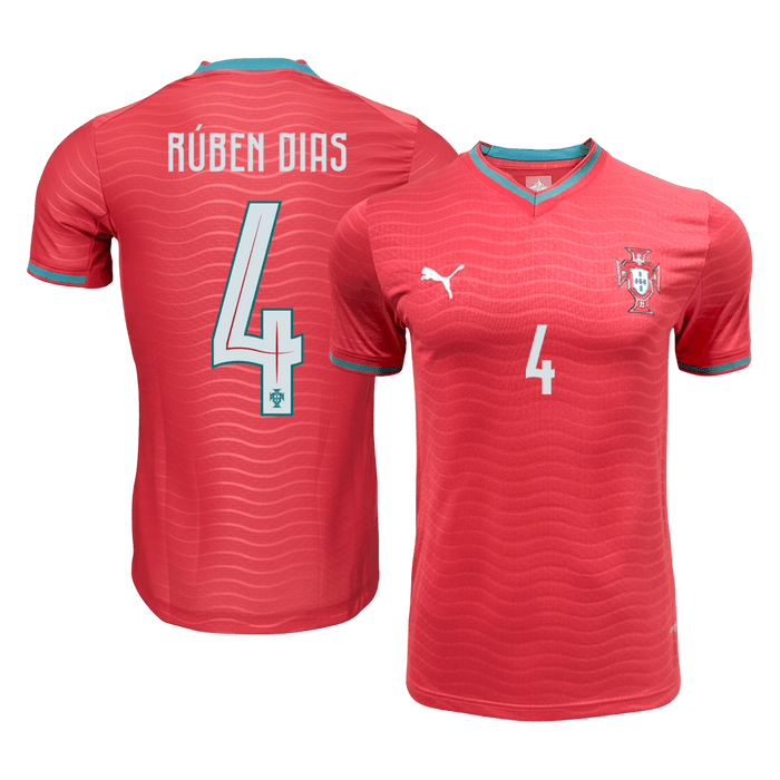 RúBEN DIAS#4 Player Version Portugal Home Soccer Jersey World Cup 2026 Red
