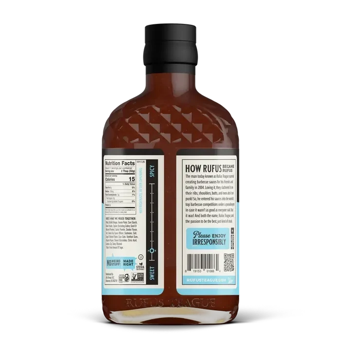 Rufus Teague Slim N' Sweet Sugar-Free Barbecue Sauce, view 3