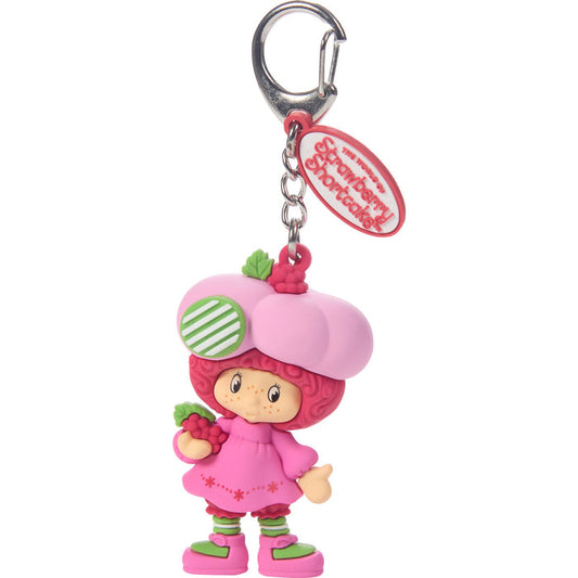 "Sale" The World of Strawberry Shortcake™ x Precious Moments - Raspberry Tart Scented Backpack Bag Clip Charm 259431