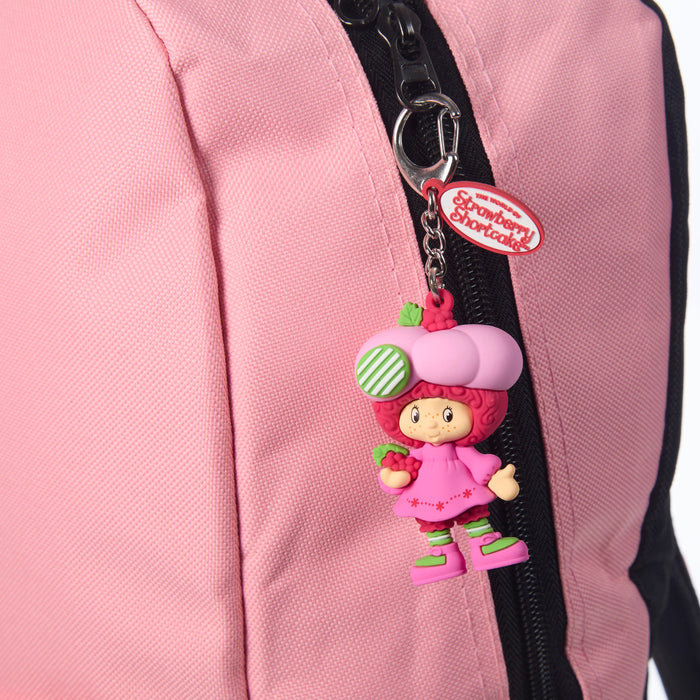 "Sale" The World of Strawberry Shortcake™ x Precious Moments - Raspberry Tart Scented Backpack Bag Clip Charm 259431