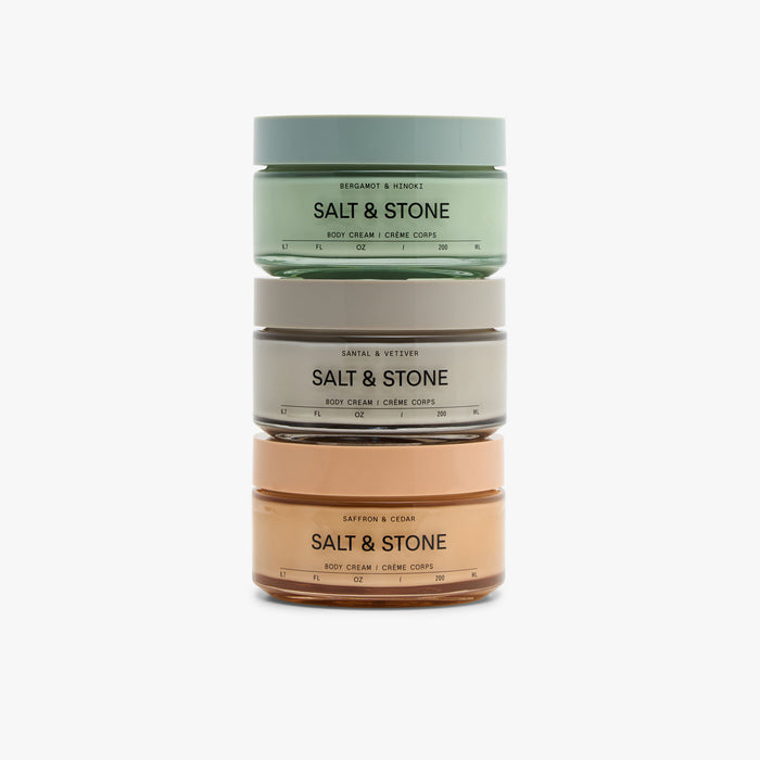 SALT & STONE Body Cream / Saffron & Cedar