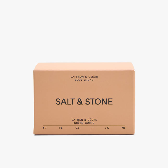SALT & STONE Body Cream / Saffron & Cedar