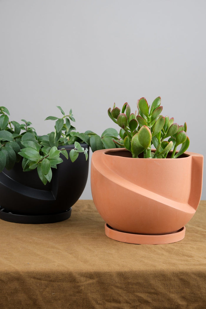 Light + Ladder Home Planters Small Vayu Planter in Terracotta Terracotta / 7.75” L X 7.75” W X 5” H