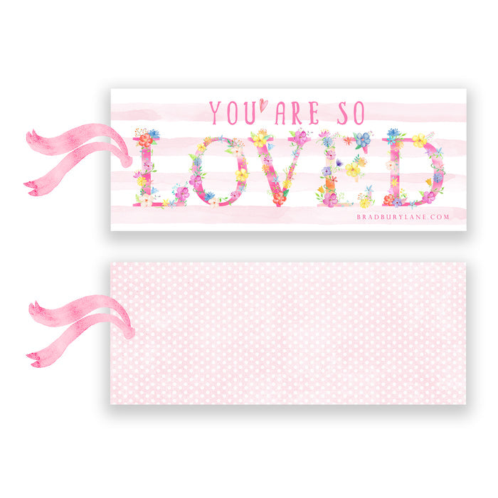 So Loved - Laminated Bookmark