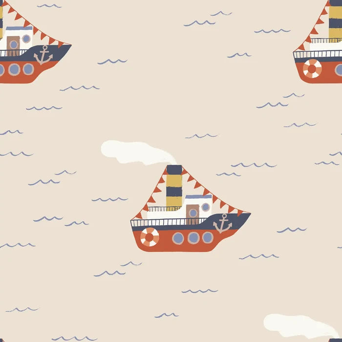 Steamer Boat Taupe Small - Family Fabrics B.V.