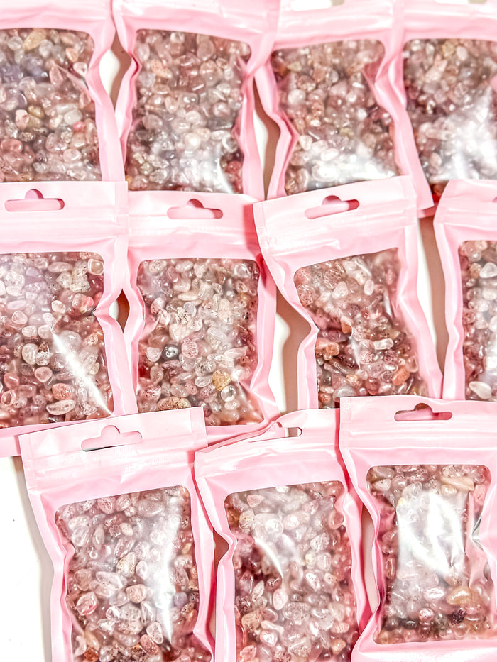 Strawberry Quartz Chip Bag