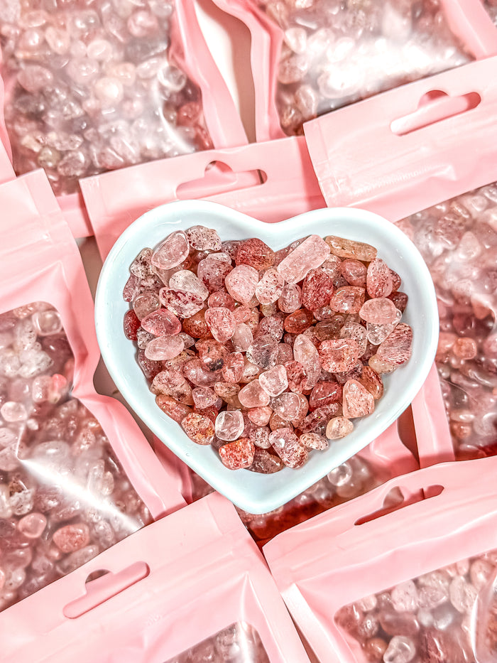 Strawberry Quartz Chip Bag