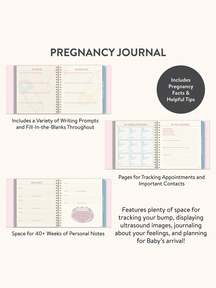 Studio Oh! Bump for Joy: A Pregnancy Journal in Pink