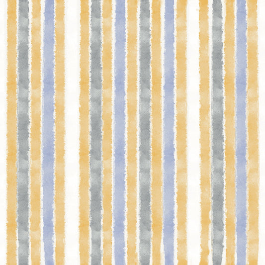 Summer Stripes Blue Yellow - Family Fabrics B.V.